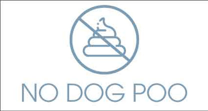 No Dog Poo Ocean Bin Sticker - New Signs