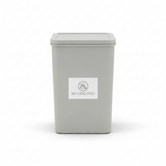 No Dog Poo Sage Bin Sticker - New Signs