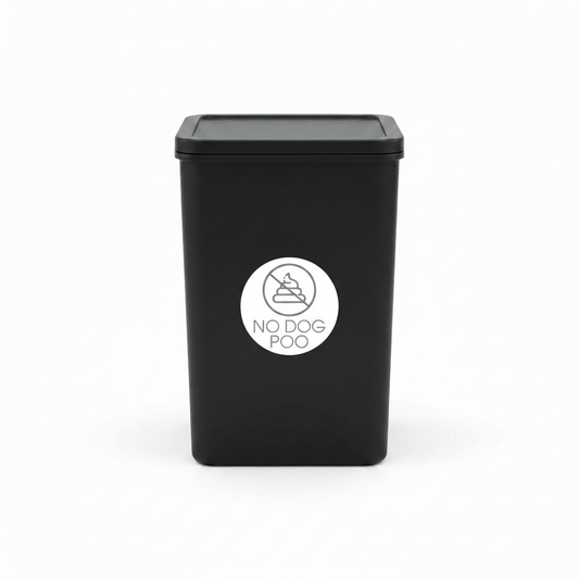 No Dog Poo Sage Circle Bin Sticker - New Signs