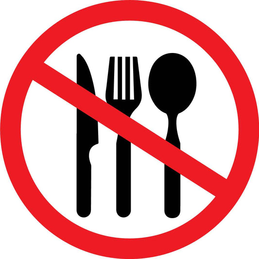 No Eating Decal - New Signs