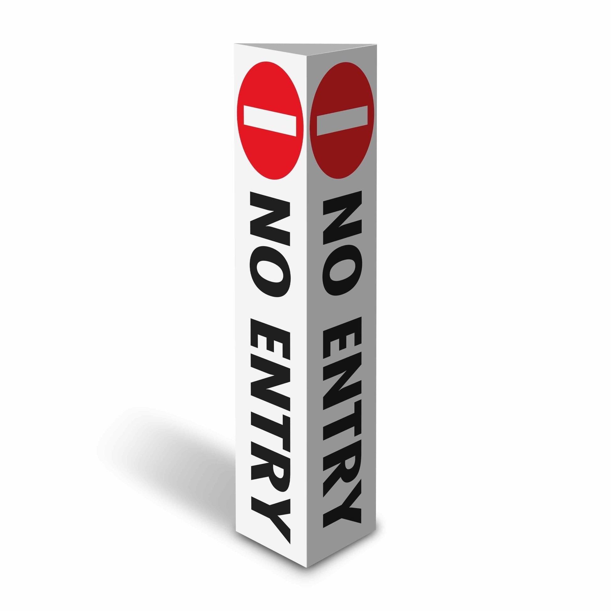 No Entry - Corflute Bollard Cover - New Signs