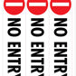 No Entry - Corflute Bollard Cover - New Signs