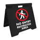 No Entry Restricted Area - Evarite A - Frame Sign - New Signs