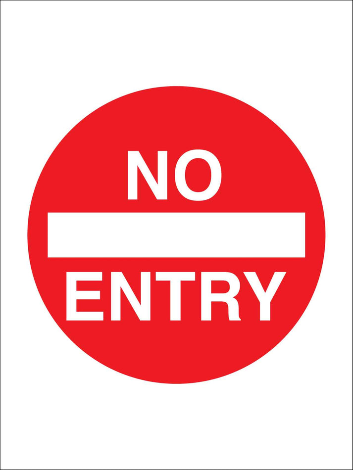 No Entry Symbol Sign – New Signs