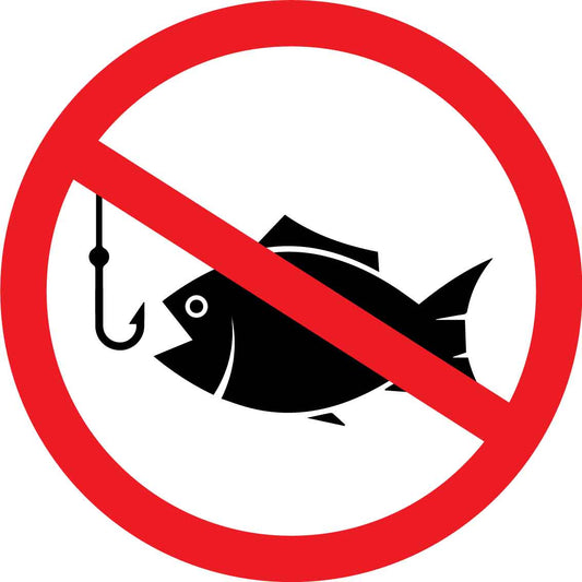 No Fishing Decal - New Signs