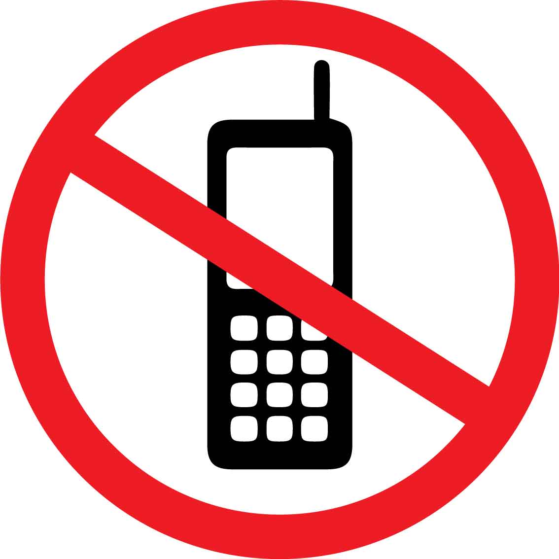 No Phone No Mobile Phones Decal – New Signs