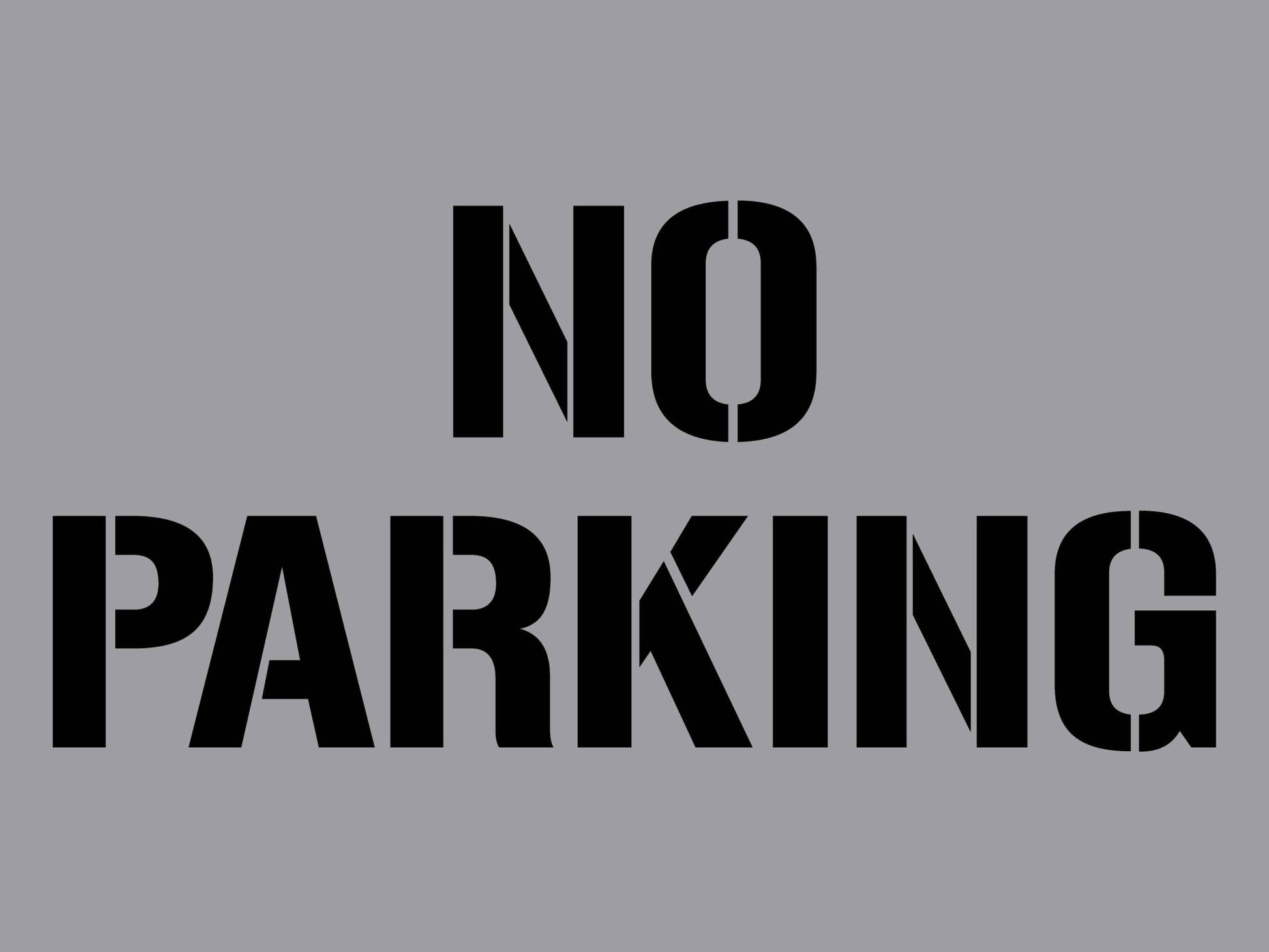 No Parking - Aluminium Composite Stencil - New Signs