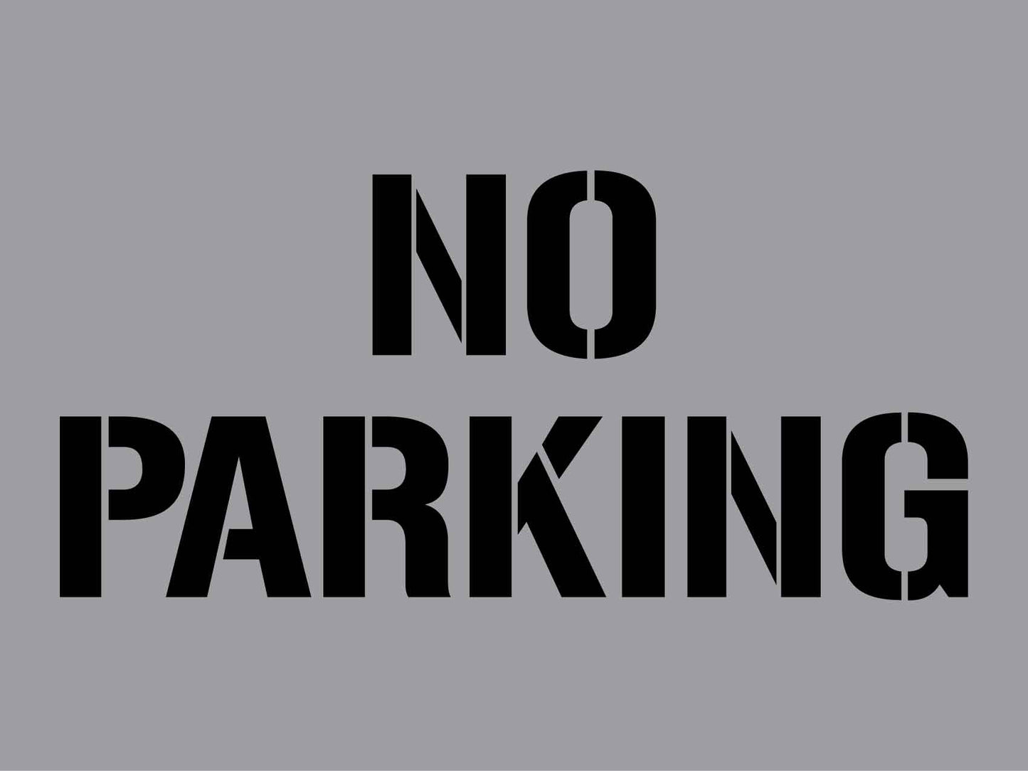No Parking - Aluminium Composite Stencil - New Signs