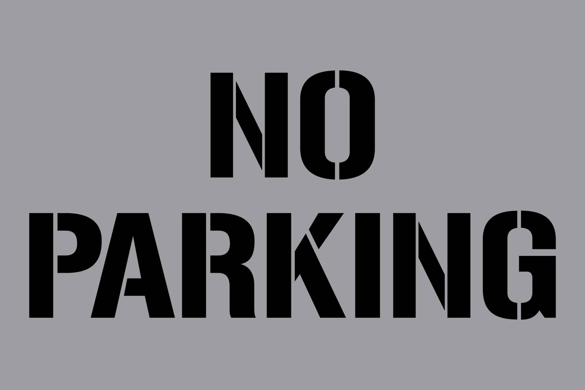 No Parking - Aluminium Composite Stencil - New Signs