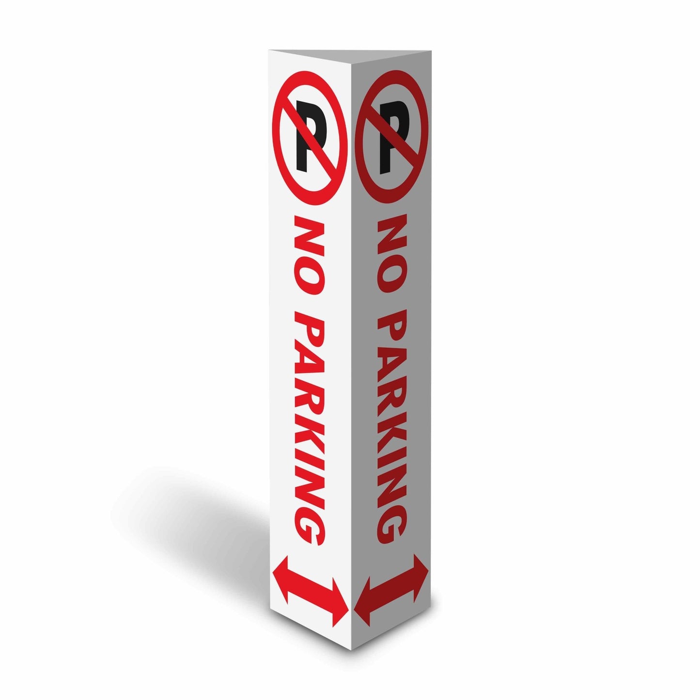 No Parking Arrows - Corflute Bollard Cover - New Signs