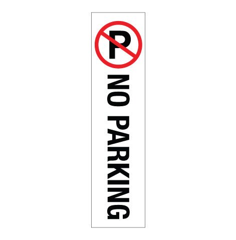 No Parking - Corflute Bollard Cover - New Signs