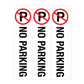 No Parking - Corflute Bollard Cover - New Signs