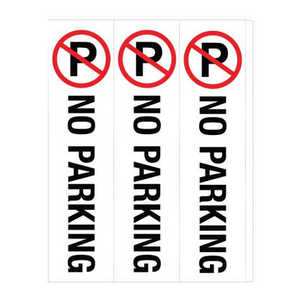 No Parking - Corflute Bollard Cover - New Signs