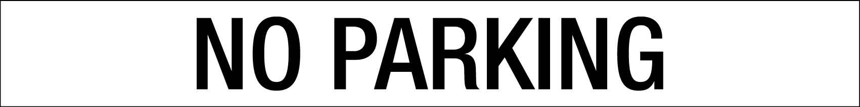 No Parking - Statutory Sign - New Signs