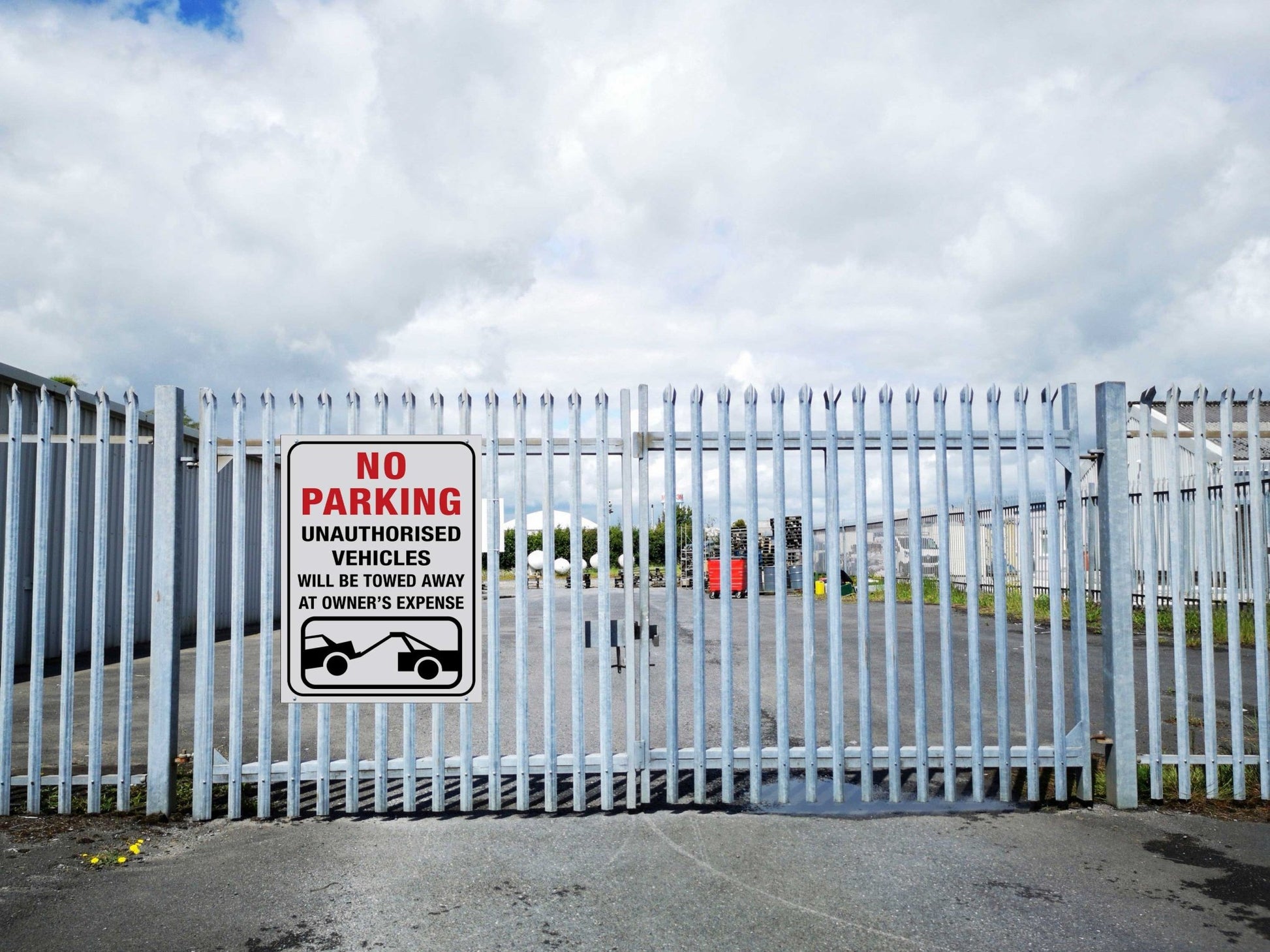 No Parking Unauthorised Vehicles Will Be Towed Away at Owners Expense Sign - New Signs