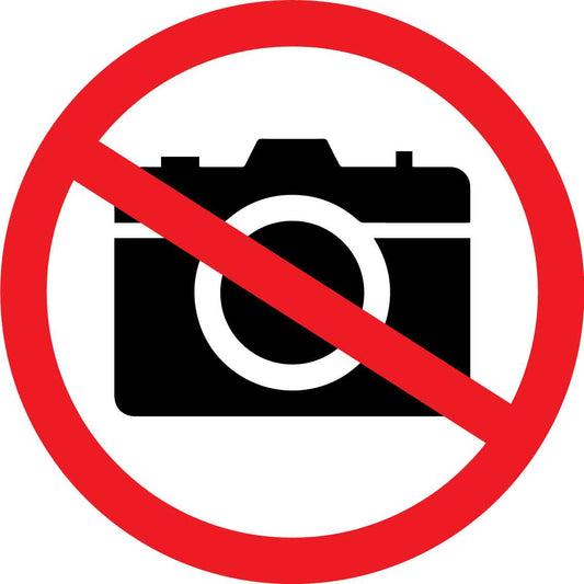 No Photography Decal - New Signs