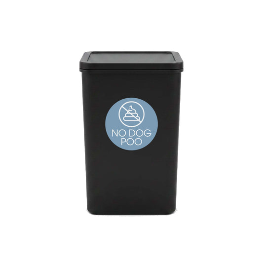 No Plastic Bags in Recycling Ocean Background Circle Bin Sticker - New Signs