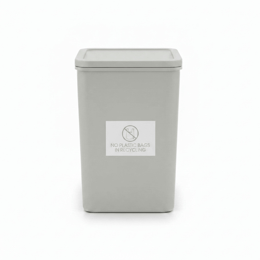 No Plastic Bags in Recycling Sage Bin Sticker - New Signs