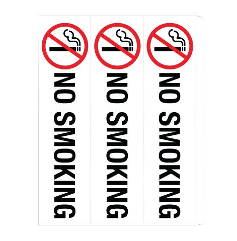 No Smoking - Corflute Bollard Cover - New Signs