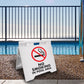 No Smoking - Evarite A - Frame Sign - New Signs