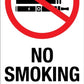 No Smoking No Vaping - Corflute Bollard Traffic Signs - New Signs