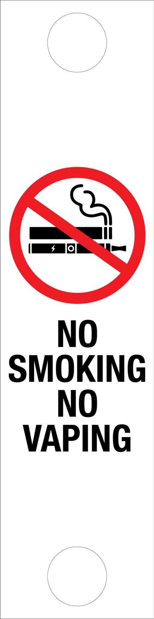No Smoking No Vaping - Corflute Bollard Traffic Signs - New Signs