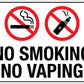 No Smoking No Vaping Magnetic Vehicle Sign - New Signs
