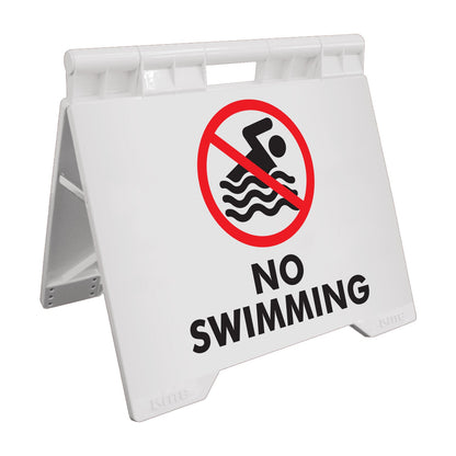 No Swimming - Evarite A - Frame Sign - New Signs