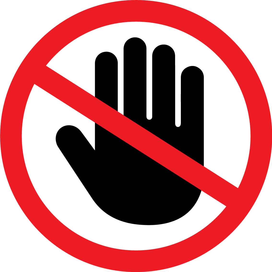 No Unauthorised Access Decal - New Signs