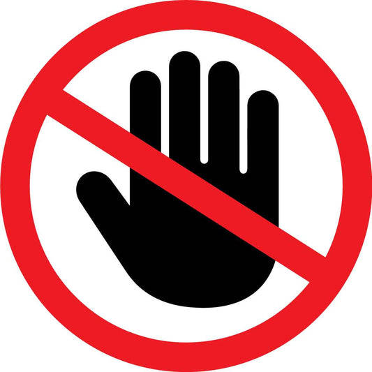 No Unauthorised Access Decal - New Signs