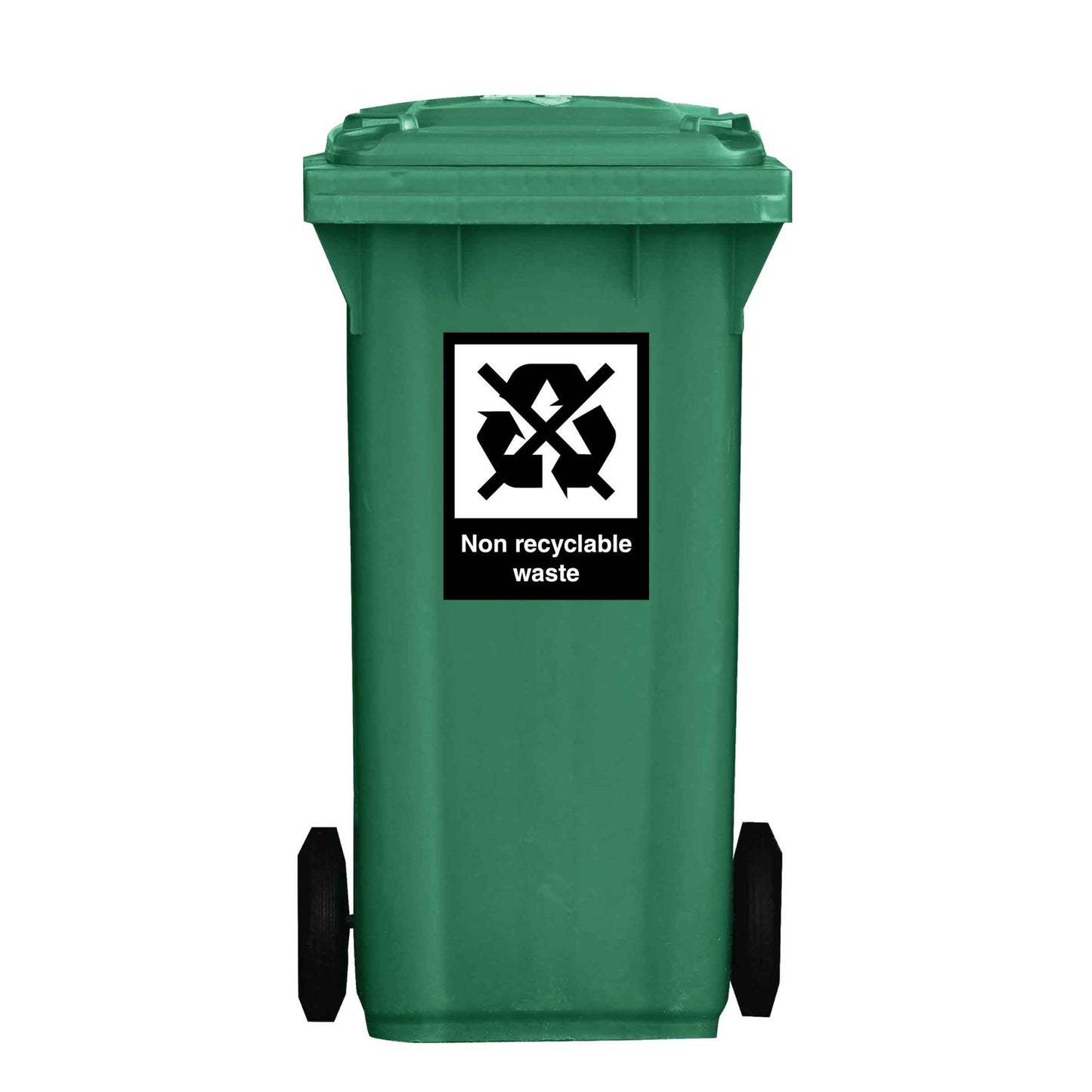 Non Recyclable Waste Wheelie Bin Stickers - New Signs