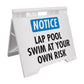 Notice Lap Pool - Evarite A - Frame Sign - New Signs