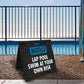 Notice Lap Pool - Evarite A - Frame Sign - New Signs