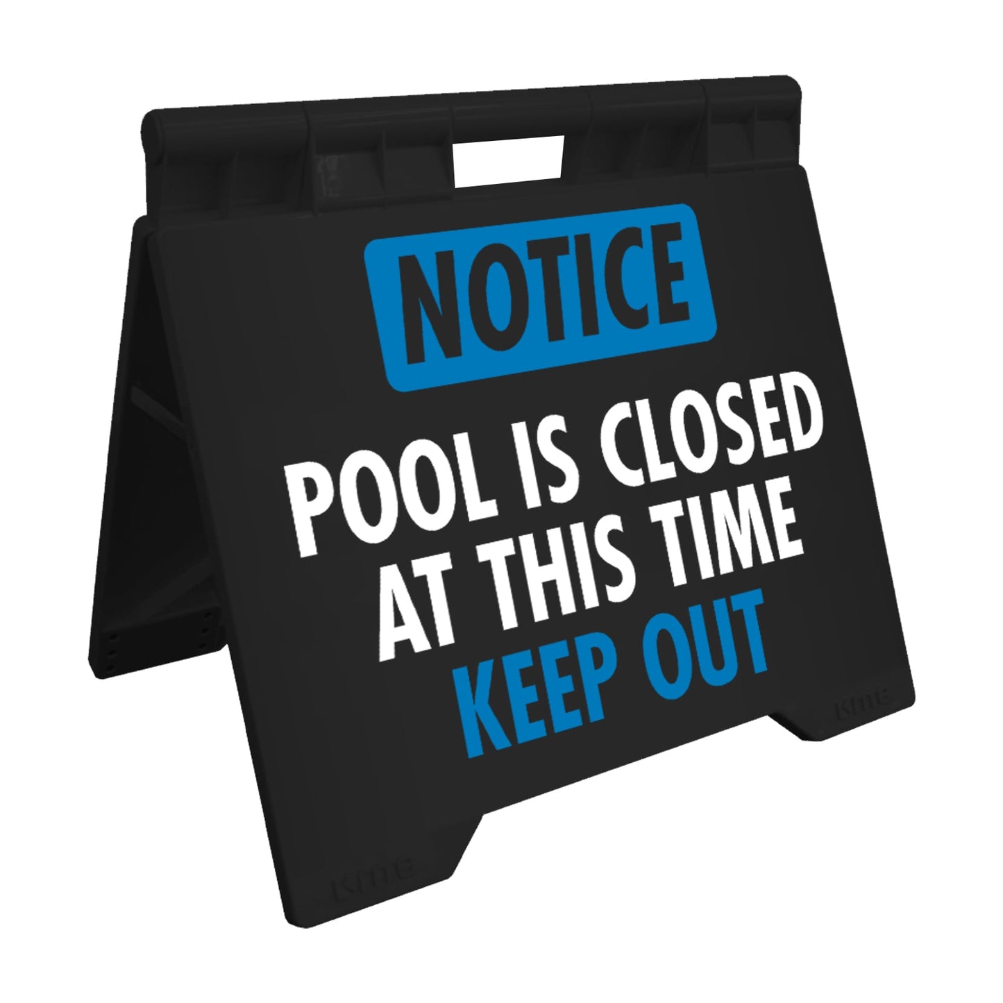 Notice Pool Is Closed At This Time Keep Out - Evarite A - Frame Sign - New Signs