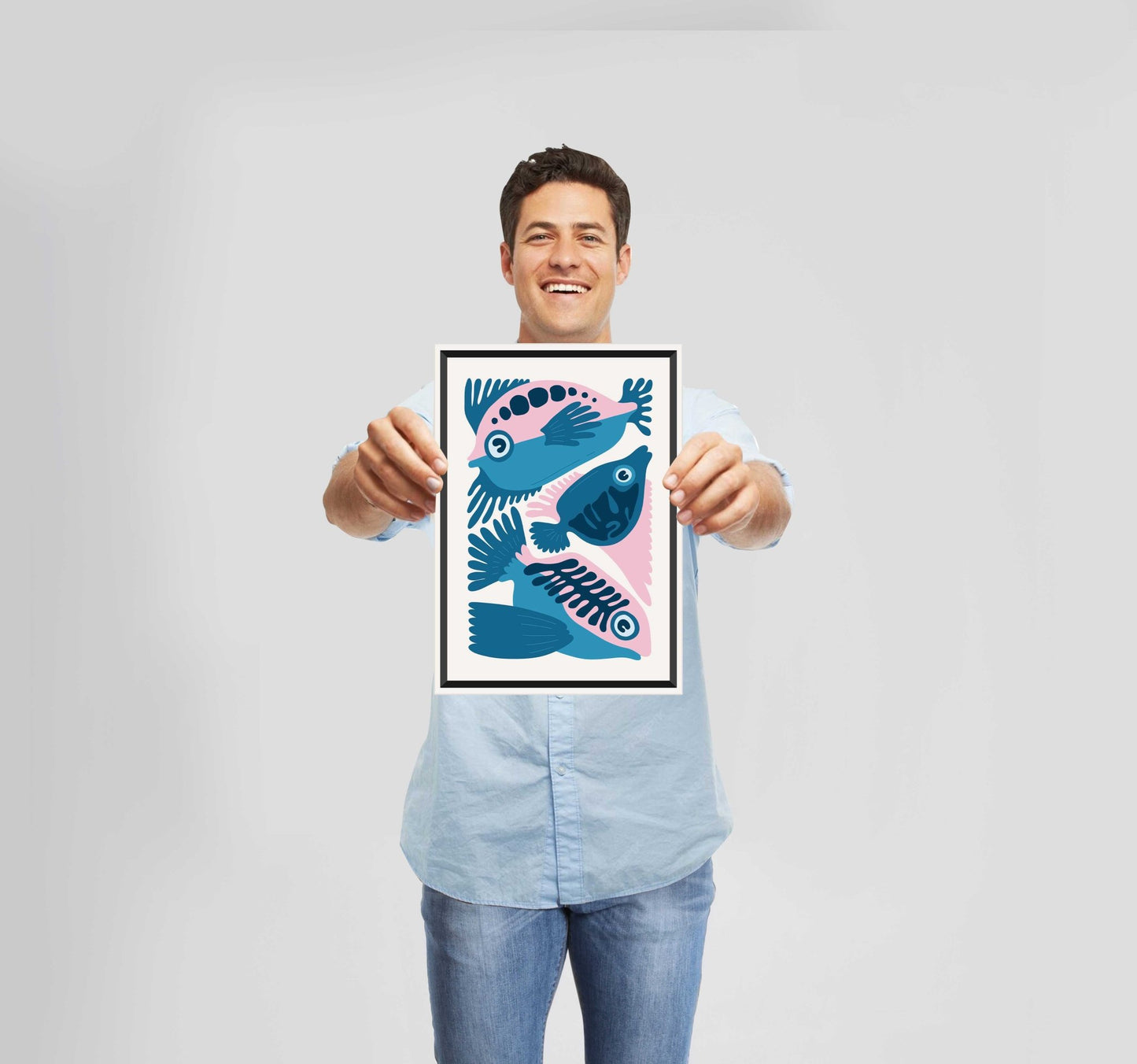 Ocean Creatures Fish Poster Wall Art Prints - New Signs