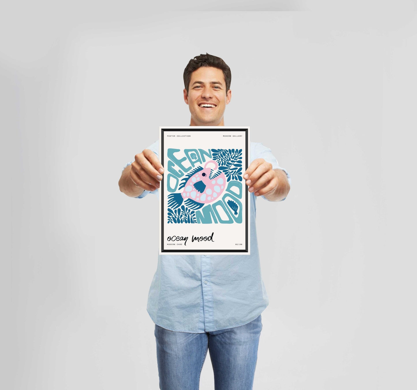 Ocean Mood 2 Fish Poster Wall Art Prints - New Signs