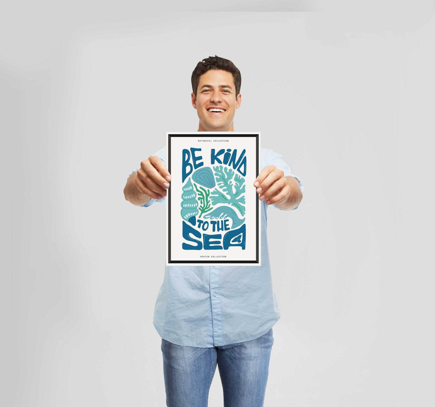 Ocean Mood Be Kind Poster Wall Art Prints - New Signs