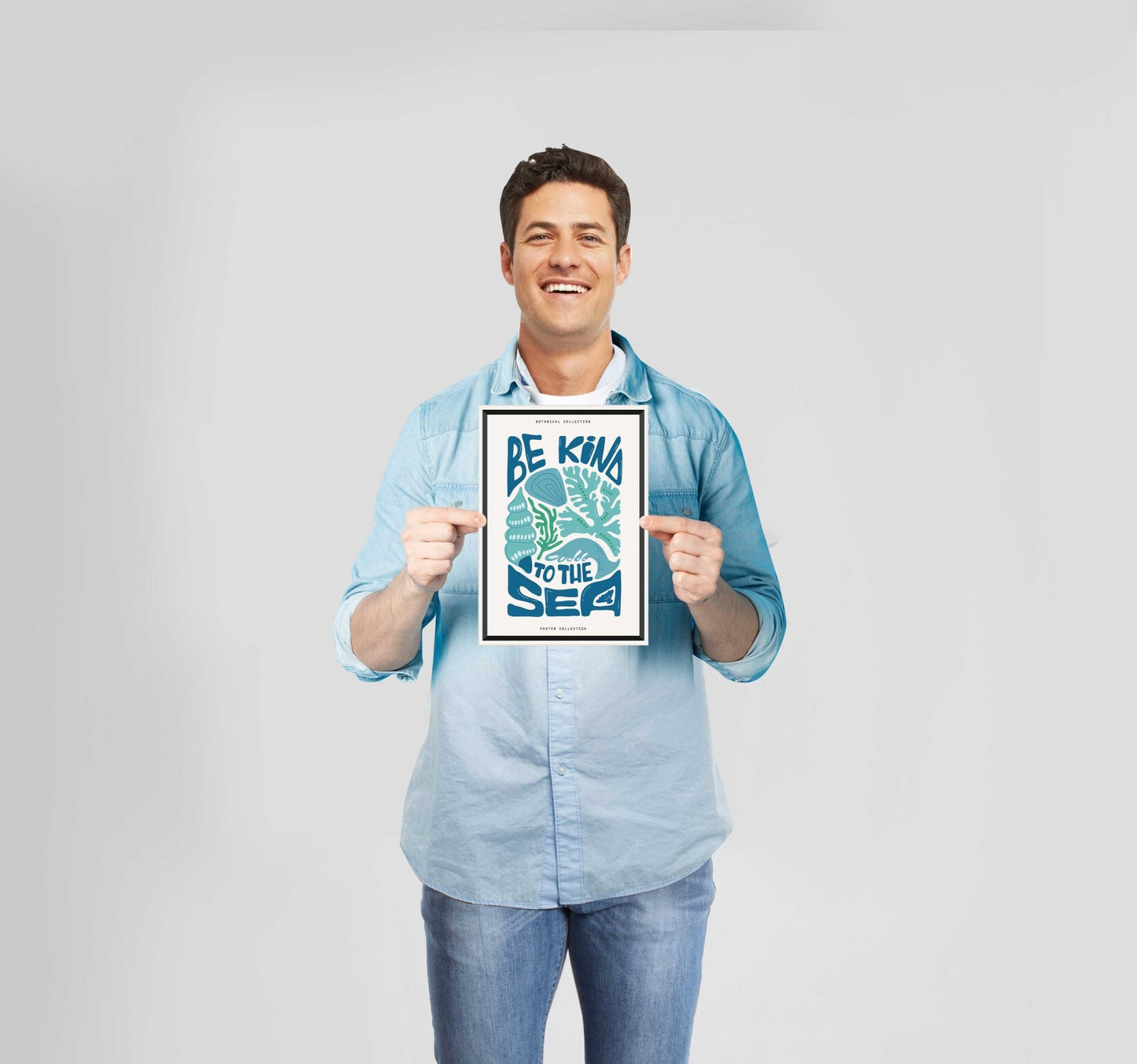Ocean Mood Be Kind Poster Wall Art Prints - New Signs