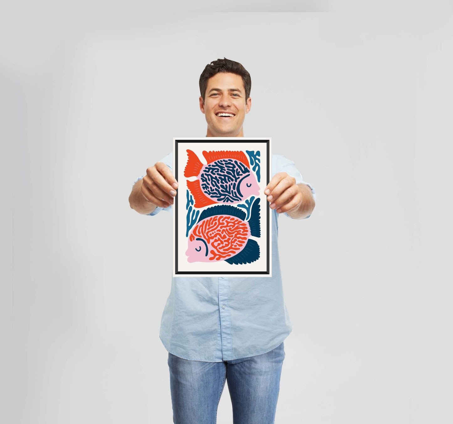 Ocean Mood Fish Poster Wall Art Prints - New Signs