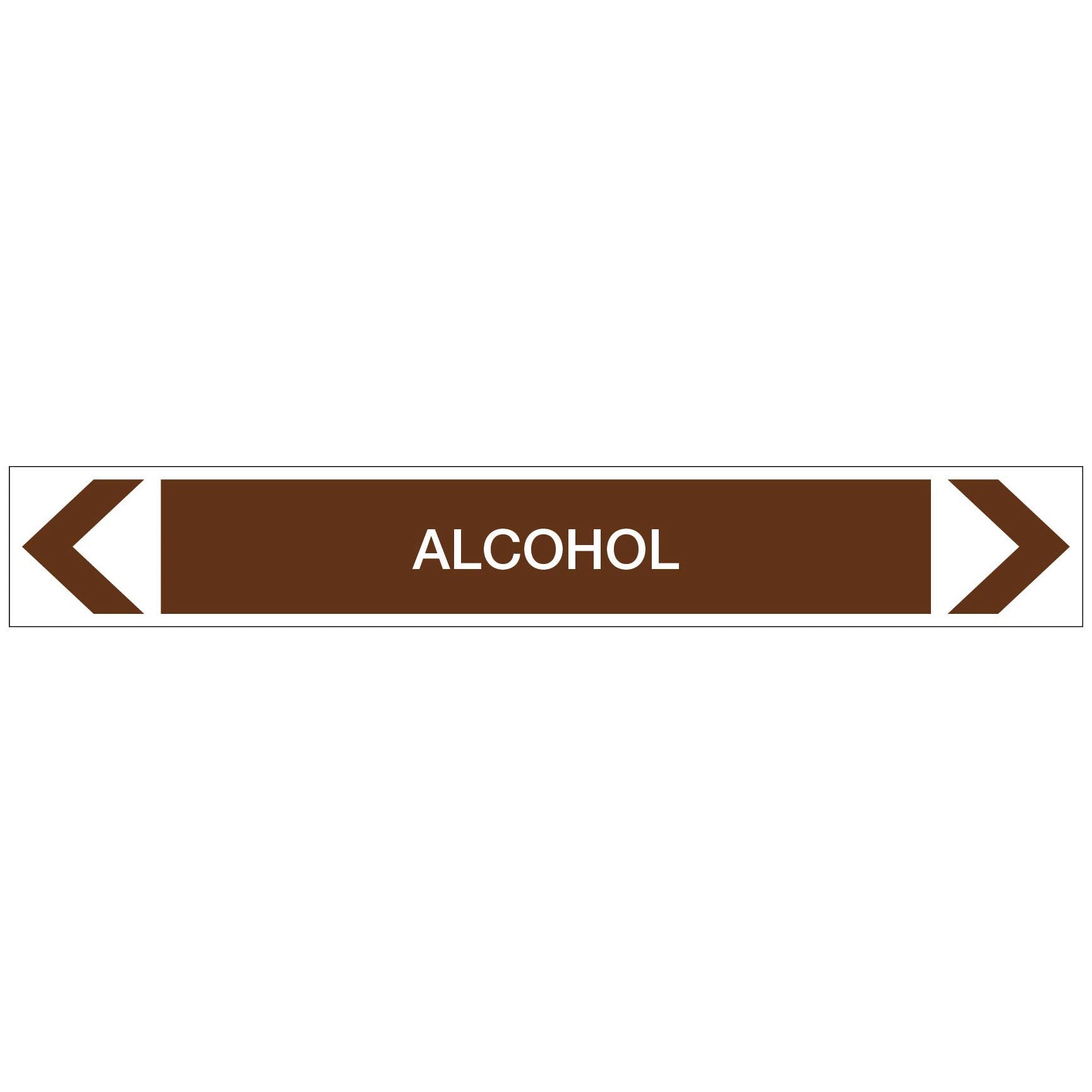 Oils - Alcohol - Pipe Marker Sticker - New Signs