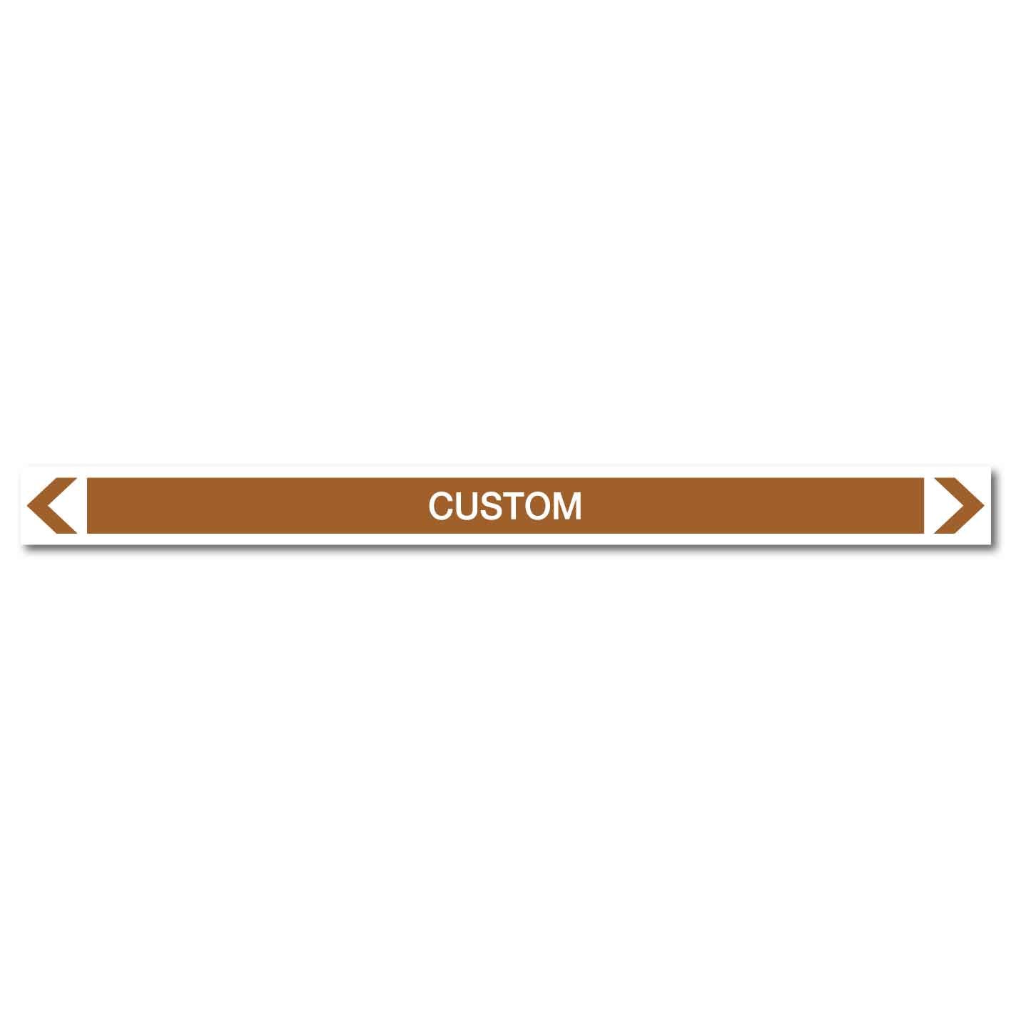 Oils - Custom - Pipe Marker Sticker - New Signs