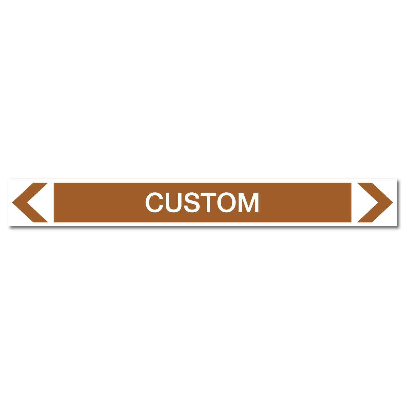 Oils - Custom - Pipe Marker Sticker - New Signs
