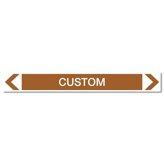 Oils - Custom - Pipe Marker Sticker - New Signs
