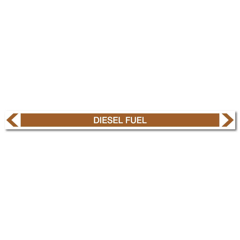 Oils - Diesel Fuel - Pipe Marker Sticker – New Signs