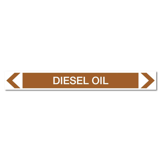 Oils - Diesel Oil - Pipe Marker Sticker - New Signs