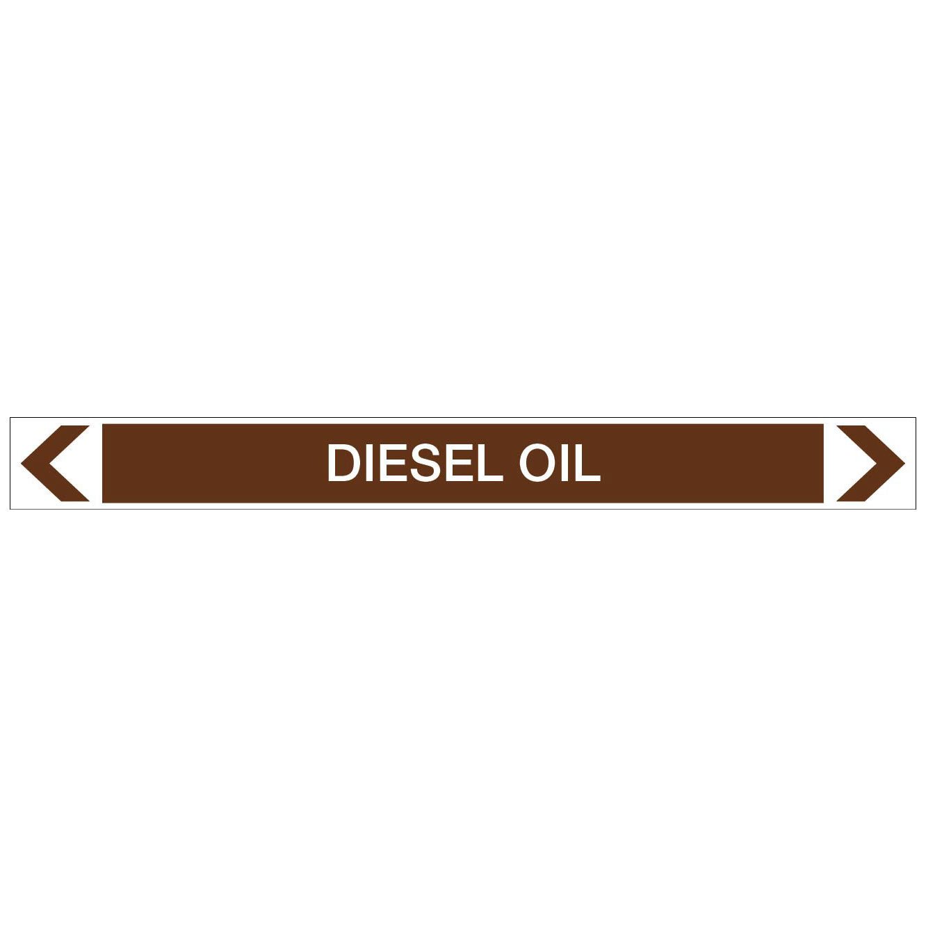 Oils - Diesel Oil - Pipe Marker Sticker - New Signs