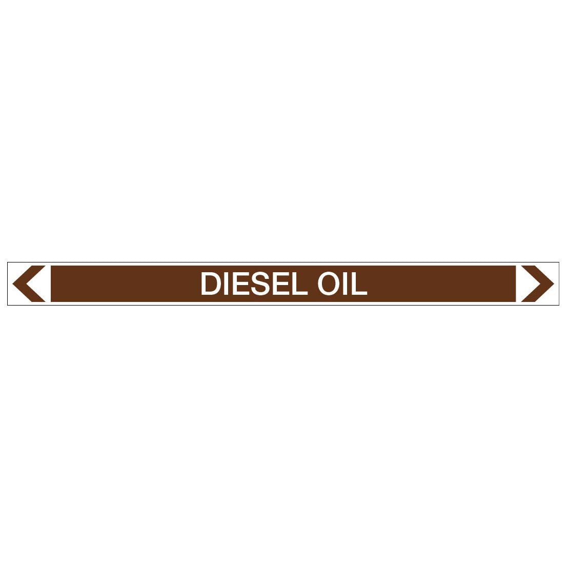 Oils - Diesel Oil - Pipe Marker Sticker - New Signs