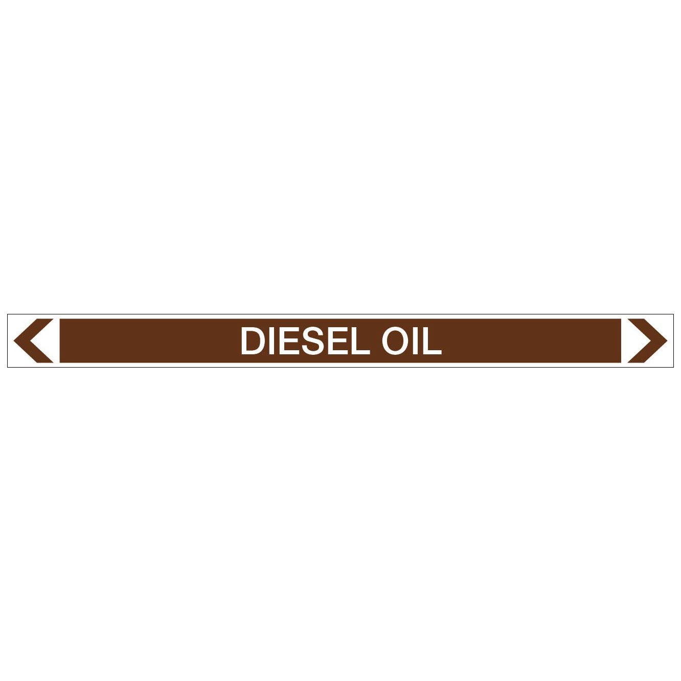 Oils - Diesel Oil - Pipe Marker Sticker - New Signs