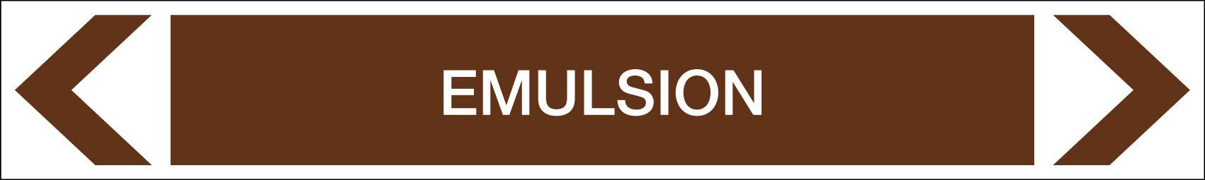 Oils - Emulsion - Pipe Marker Sticker - New Signs
