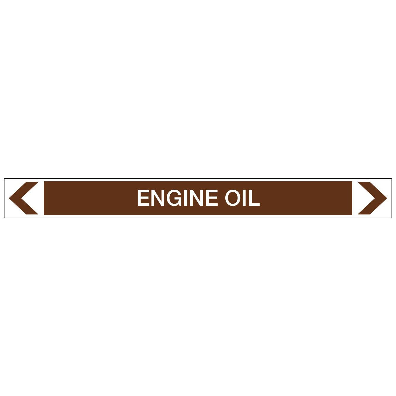 Oils - Engine Oil - Pipe Marker Sticker - New Signs
